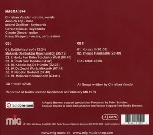 Zuhn Wohl Unsai: Live 1974