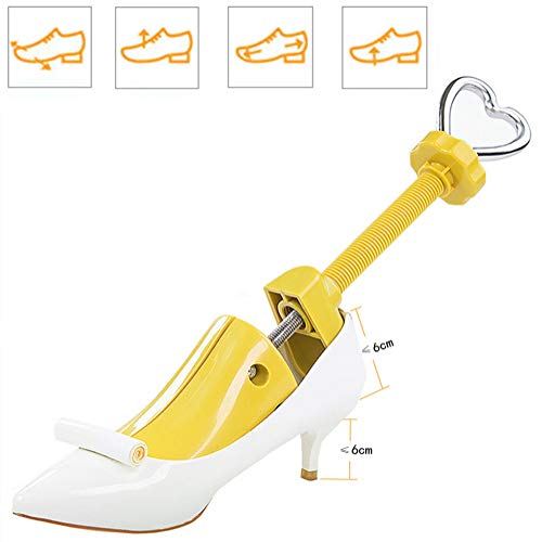 ZusFut 2PCS Hormas Zapatos Mujer Hombre Robusta Ensanchador de Zapatos Ajustable Longitud y Anchura Independiente Horma Ensanchar Zapatos (M: EU 35/41)