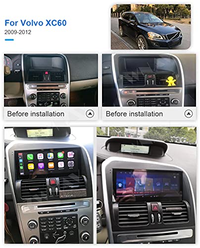 ZWNAV 2 Din para Volvo XC60 2009 2010 2011 2012 2013 2014 2015 Android 10 Reproductor multimedia Coche Video Audio Radio Receptor Navegación GPS Unidad Auto Estéreo WiFi (2009-2010, 4G 64G DSP Carplay
