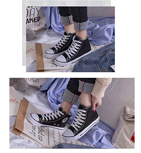 ZXJWZW Unisex Lace-Up Shoes Anime Naruto Impresión De Zapatos Casuales Estudiantes Zapatos De Lona De Caña Alta Zapatillas De Deporte