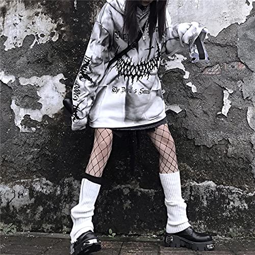 ZYONG Tie Dye Hoodie Girl Harajuku Gracioso Impresión Tops Otoño Moda Japón KPOP Mujeres Casual High Street Especial Sudaderas góticas