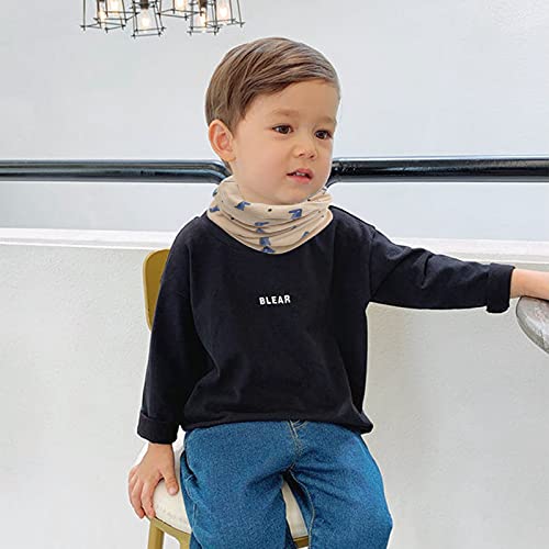 ZYUPHY Bufanda Bebé Niños Pañuelo Cuello Bufanda de Algodón Infantil Calentador de Cuello Otoño Invierno Multipropósito A Prueba De Viento Cálido Unisex para Niños y Niñas 0-8 años de Edad, 4 Piezas