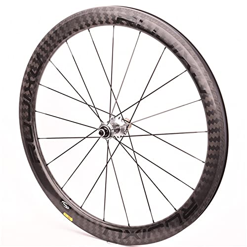 zyy Ruedas de Bicicleta de Carretera 700C 38/50MM Juego de Doble Pared V Disco de Aleación Ultraligera de Freno Lanzamiento Rápido 8 9 10 11 Velocidad (Color : Silver, Size : 38mm)