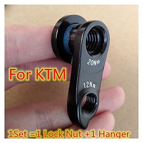 ZZHH 1set Bicycle Detailleur Hanger Ajuste para Eje M12 * P1.75 KTM Myroon Prestige 10-40 Corteza Mech Dropout Mountain Bike Mark Carbon (Color : WGH670P1)