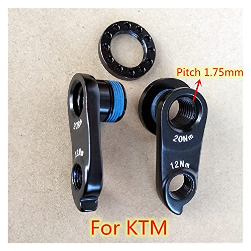 ZZHH 1set Bicycle Detailleur Hanger Ajuste para Eje M12 * P1.75 KTM Myroon Prestige 10-40 Corteza Mech Dropout Mountain Bike Mark Carbon (Color : WGH670P1)