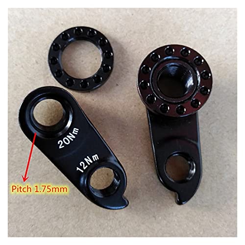 ZZHH 1set Bicycle Detailleur Hanger Ajuste para Eje M12 * P1.75 KTM Myroon Prestige 10-40 Corteza Mech Dropout Mountain Bike Mark Carbon (Color : WGH670P1)