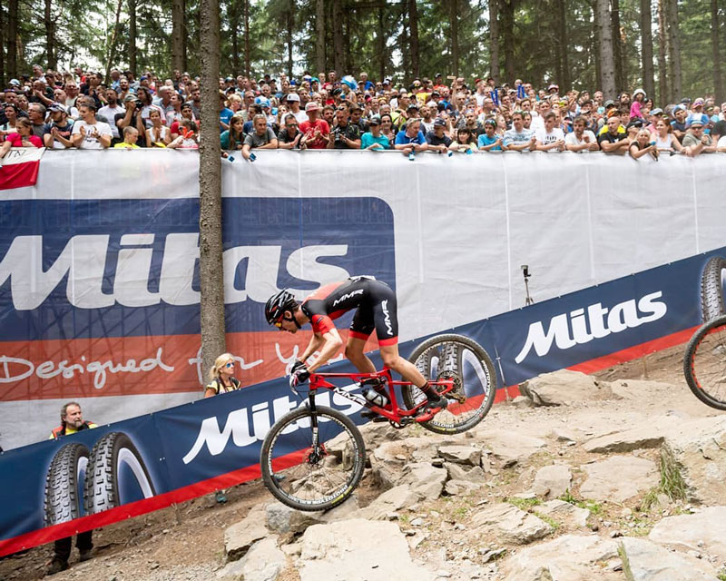 Pablo Rodríguez Guede en carrera XCO UCI World Cup.