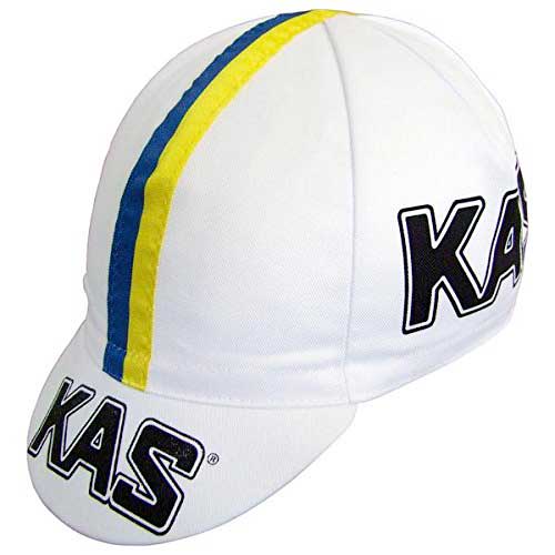 gorra vintage de ciclismo del equipo Kas. 